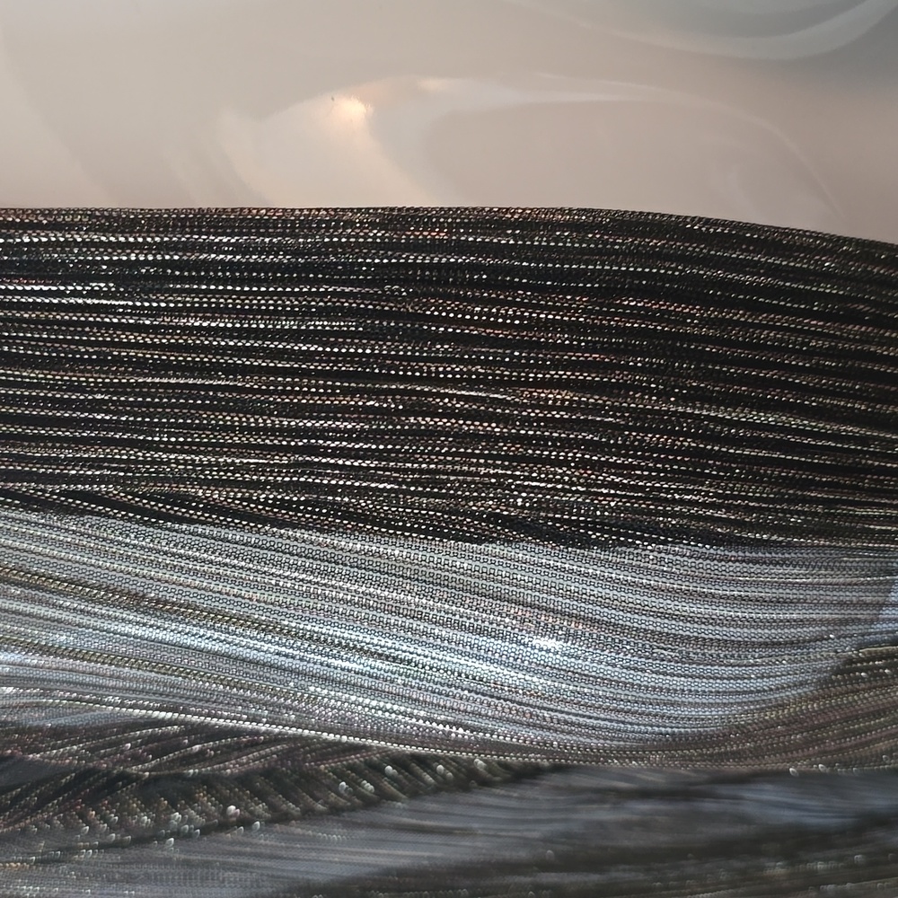 I.N. Studio Gold Blsck Metallic Evening Sheer Cardigan cover up jacket NEW - Picture 2 of 6